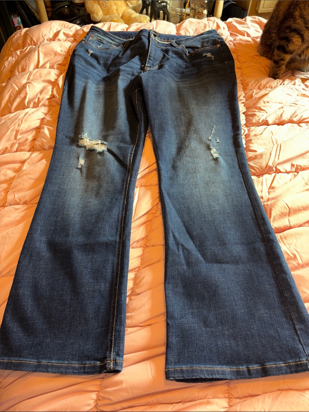 Maurice’s Slim Boot Jeans 18 Short Plus Size Women’s Edgely Mid Rise NWOT